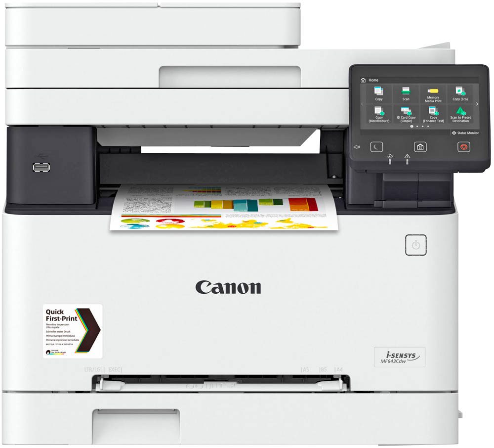Canon i-SENSYS MF655Cdw 3 in 1 Farblaser-Multifunktionsdrucker grau ...