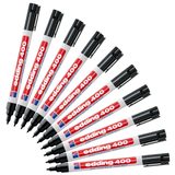 Permanentmarker edding 400 Permanentmarker schwarz 1,0 mm, 10 St. von edding