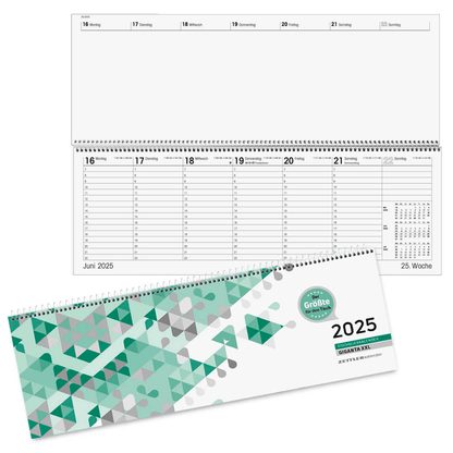 ZETTLER KALENDER Tischquerkalender Giganta XXL 2025  office discount