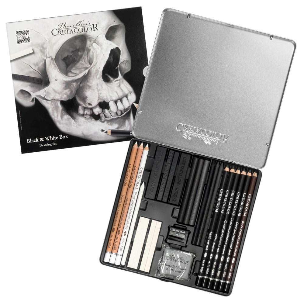 Brevillier's CRETACOLOR Skull-Edition Zeichenkohle Farbsortiert 1 Set ...