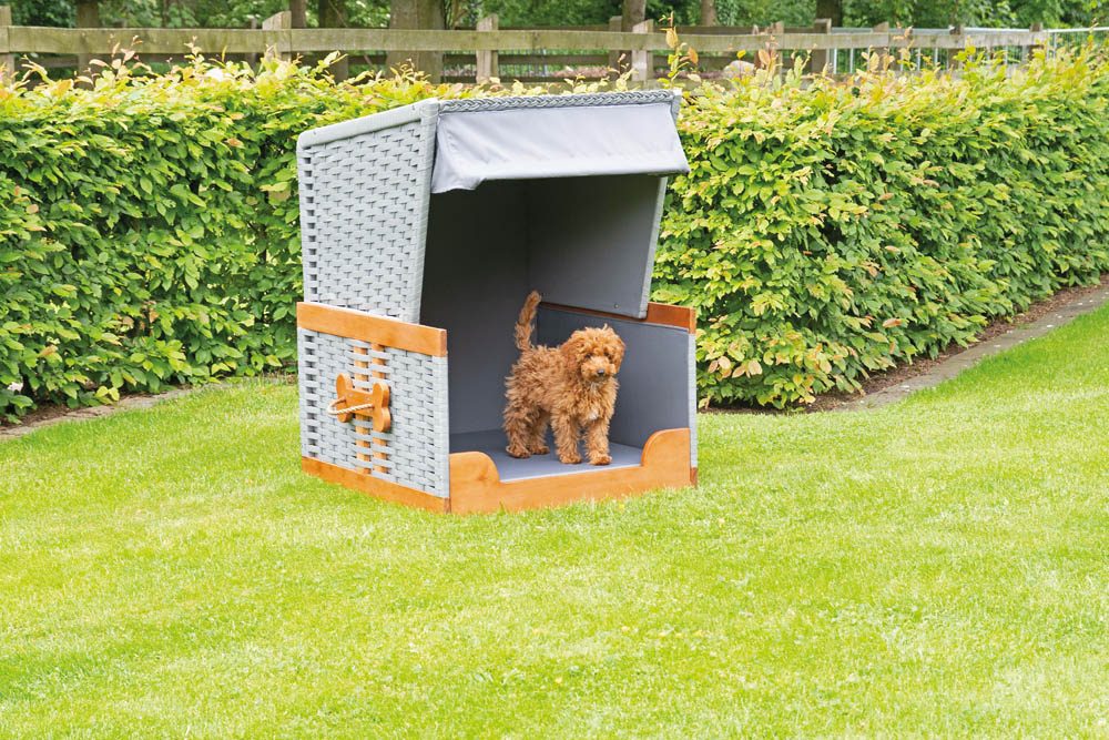 Müsing Hundesofa Strandkorb grau 82,0 x 83,0 x 109,0 cm office discount