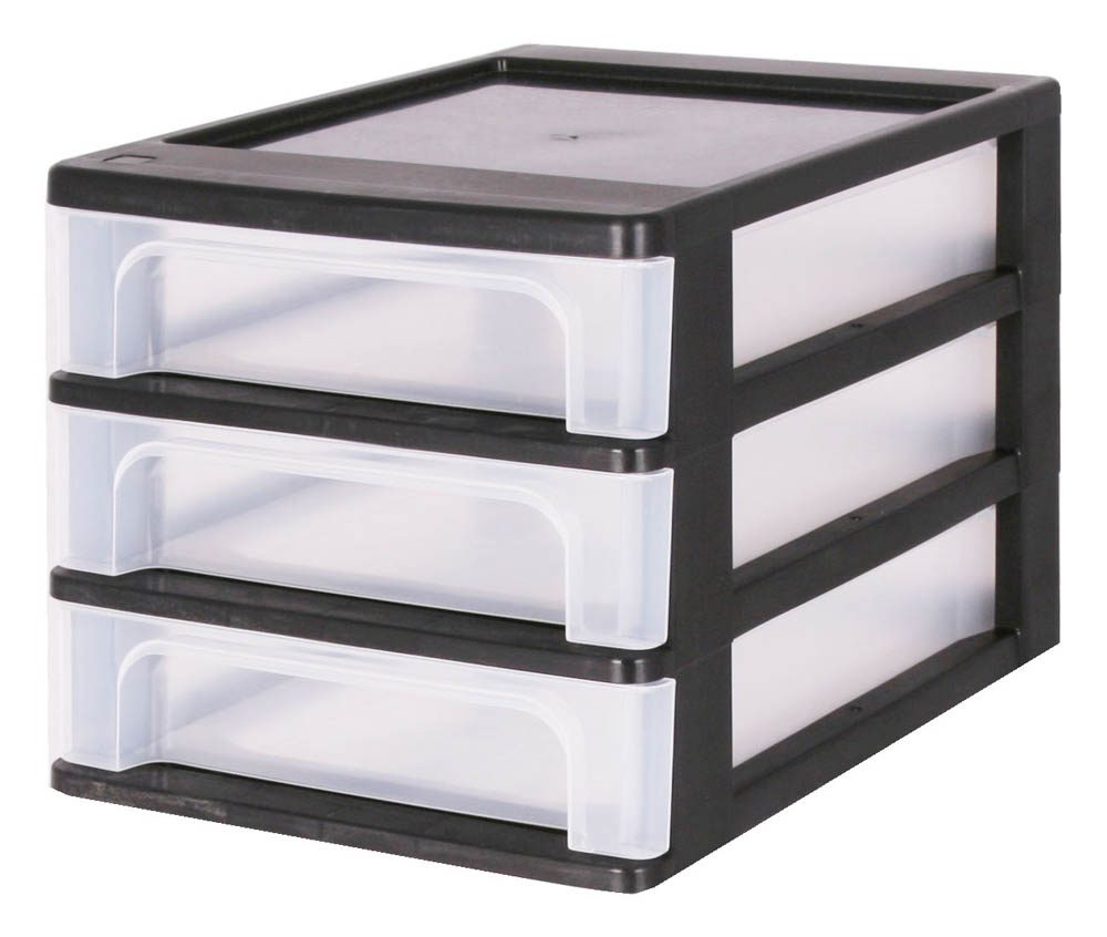 IRIS Ohyama Aufbewahrungsbox 3x 4,0 l transparent, schwarz 26,0 x 35,5 x 25,5 cm IRIS Ohyama Aufbewahrungsbox 3x 4,0 l transparent, schwarz 26,0 x 35,5 x 25,5 cm