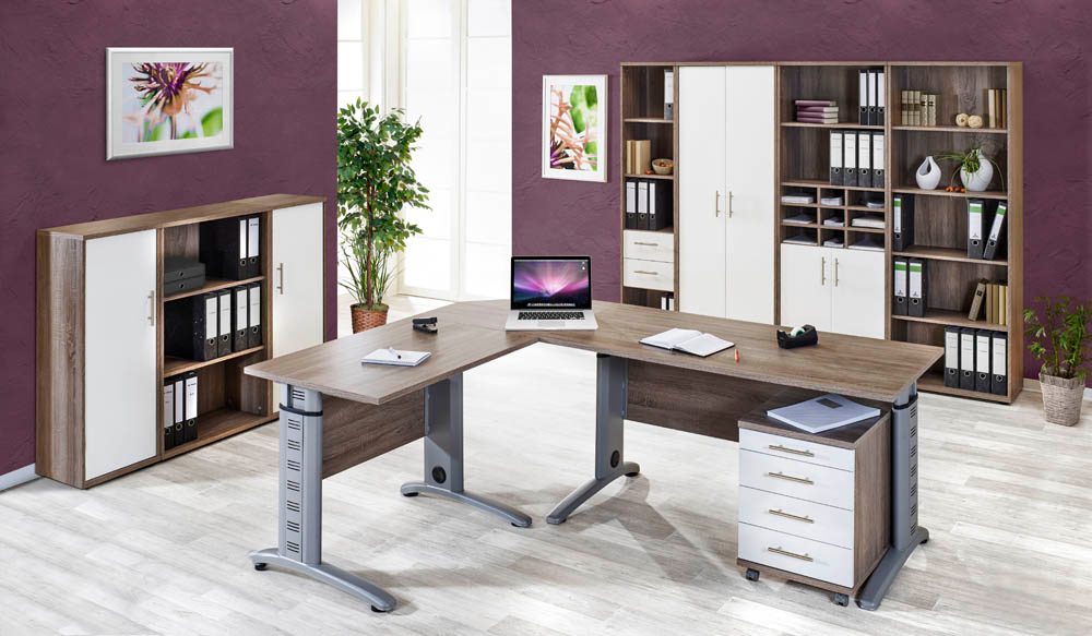 Büro Möbel Mu00f6belpartner Regal 149072, Tru00fcffeleiche