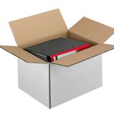 Faltkartons 20 Nestler Wellpapp-Faltkartons 2-wellig weiß 44,3 x 32,3 x 27,8 cm Außenmaß von Nestler