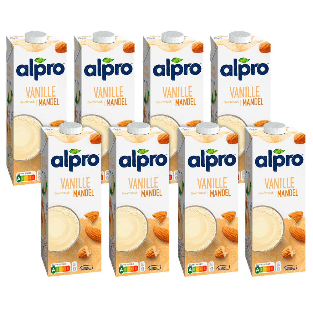 alpro® Vanille Mandeldrink 8x 1,0 l | office discount