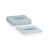 Untersetzer Zeller Untersetzer transparent 10,0 x 10,0 cm 4-tlg. von Zeller