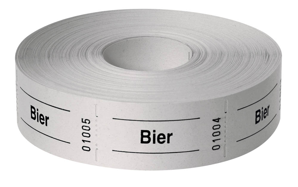 WOLF & APPENZELLER Bonrolle Bier, weiß, 1 Rolle office discount