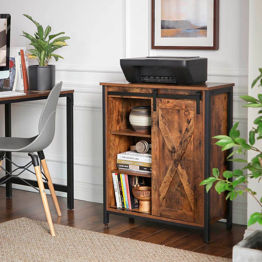 VASAGLE Sideboard LSC88BX braun 70 0 x 30 0 x 80 0 cm office discount
