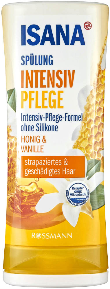 Isana Haarkur Intensiv Pflege Honig & Vanille Duft ISANA INTENSIV-PFLEGE Spülung 300 ml | office discount