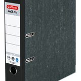 Ordner herlitz maX.file nature Ordner schwarz marmoriert Karton 8,0 cm DIN A4 von herlitz
