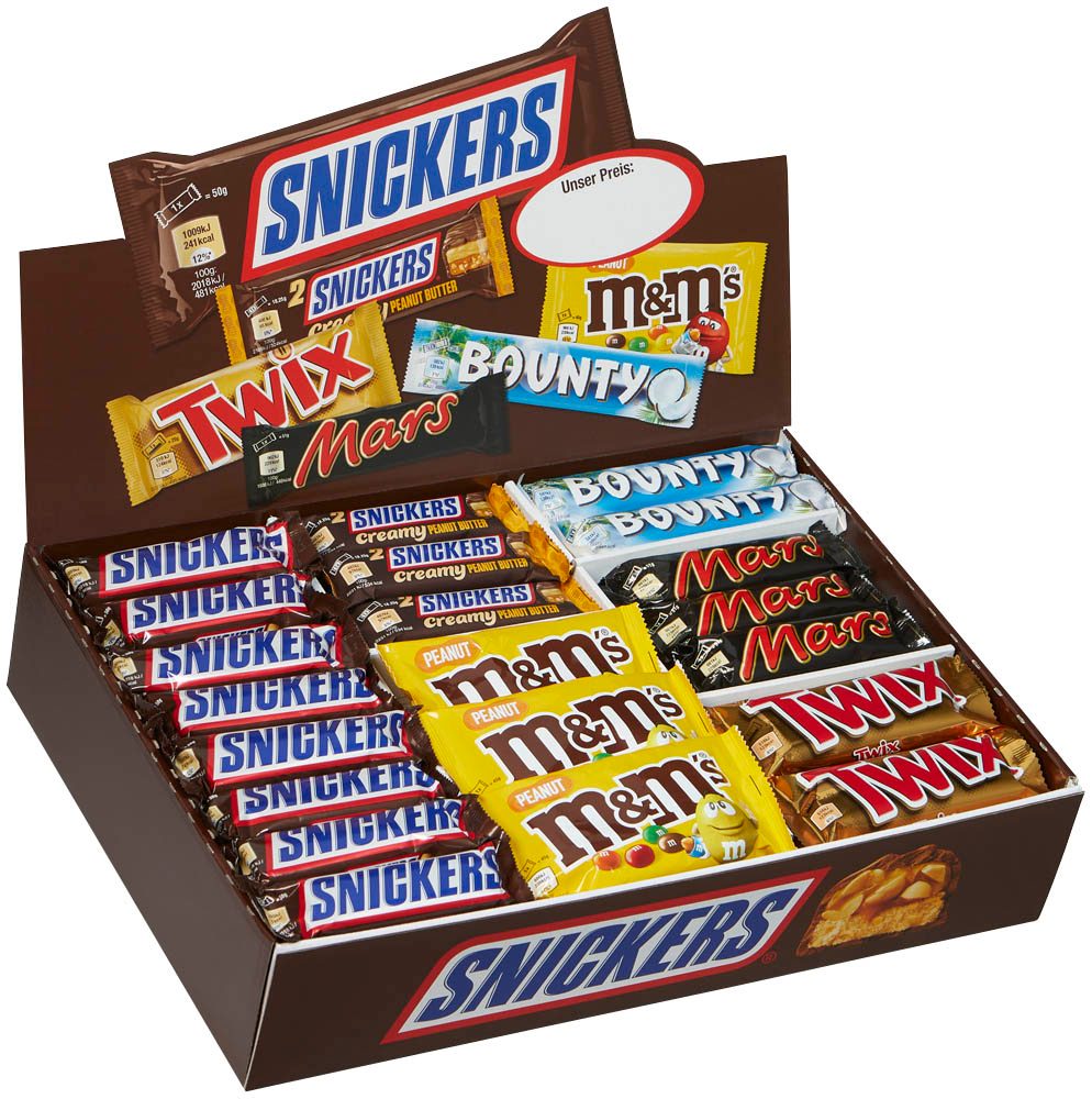 SNICKERS Sortimentskarton Schokoriegel 72 St. | office discount