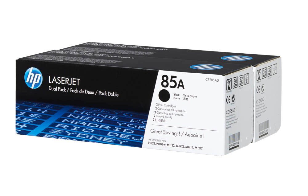 HP 85A CE285AD schwarz Tonerkartuschen 2er Set office discount