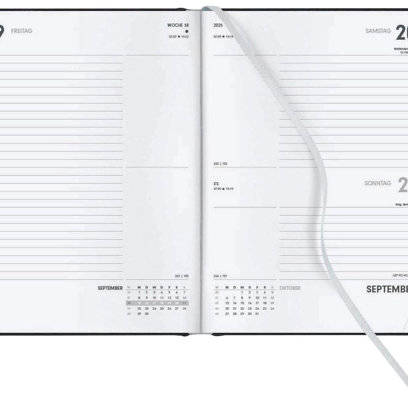 Lediberg Buchkalender Tagesplaner 2025 rot office discount