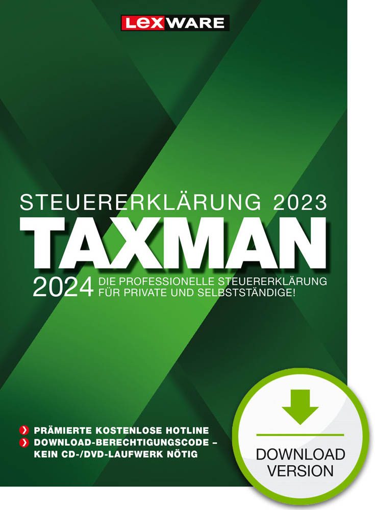 LEXWARE TAXMAN 2024 (für das Steuerjahr 2023) Software Vollversion