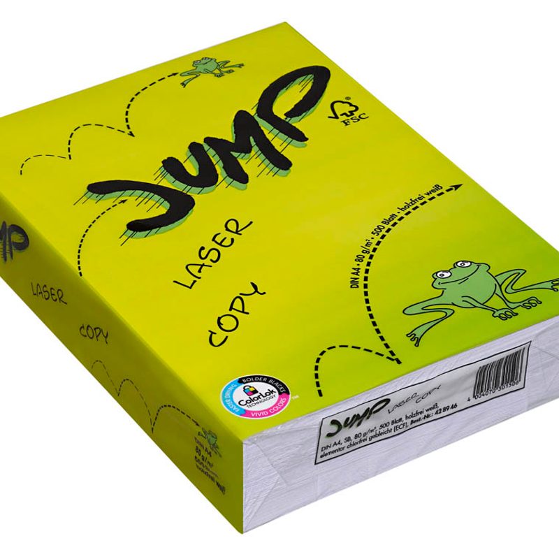 JUMP Kopierpapier COPY LASER DIN A4 80 g qm 500 Blatt office  